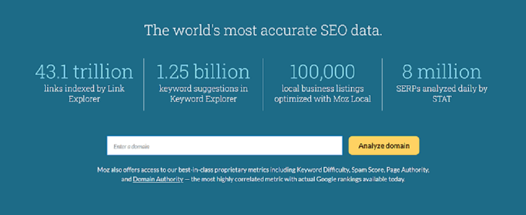 Moz seo analyzer