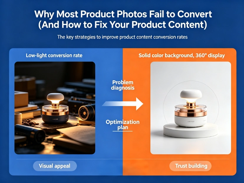 Why Most Product Photos Fail to Convert (And How to Fix Your Product Content)